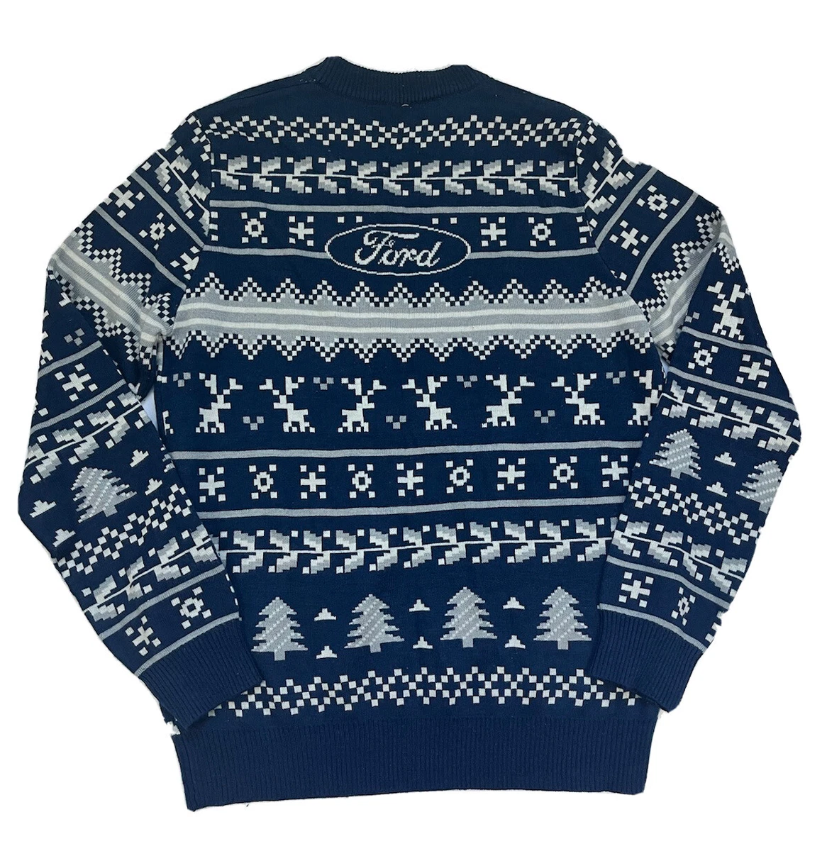 White shop holiday sweater