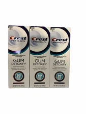 3x Crest Pro-Health Gum Detoxify Toothpaste Gentle Whitening 3.7 oz.