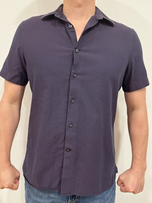 perry ellis short sleeve dress shirts Perry Ellis Men's Slim Fit Total Stretch Shirt in Skylight/blue, Size Medium, 100% Polyester, Solid Short Sleeves