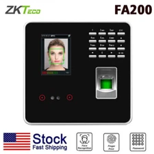 ZKTeco FA200 TCP/IP Face Biometric Fingerprint Time Attendance Access Control US