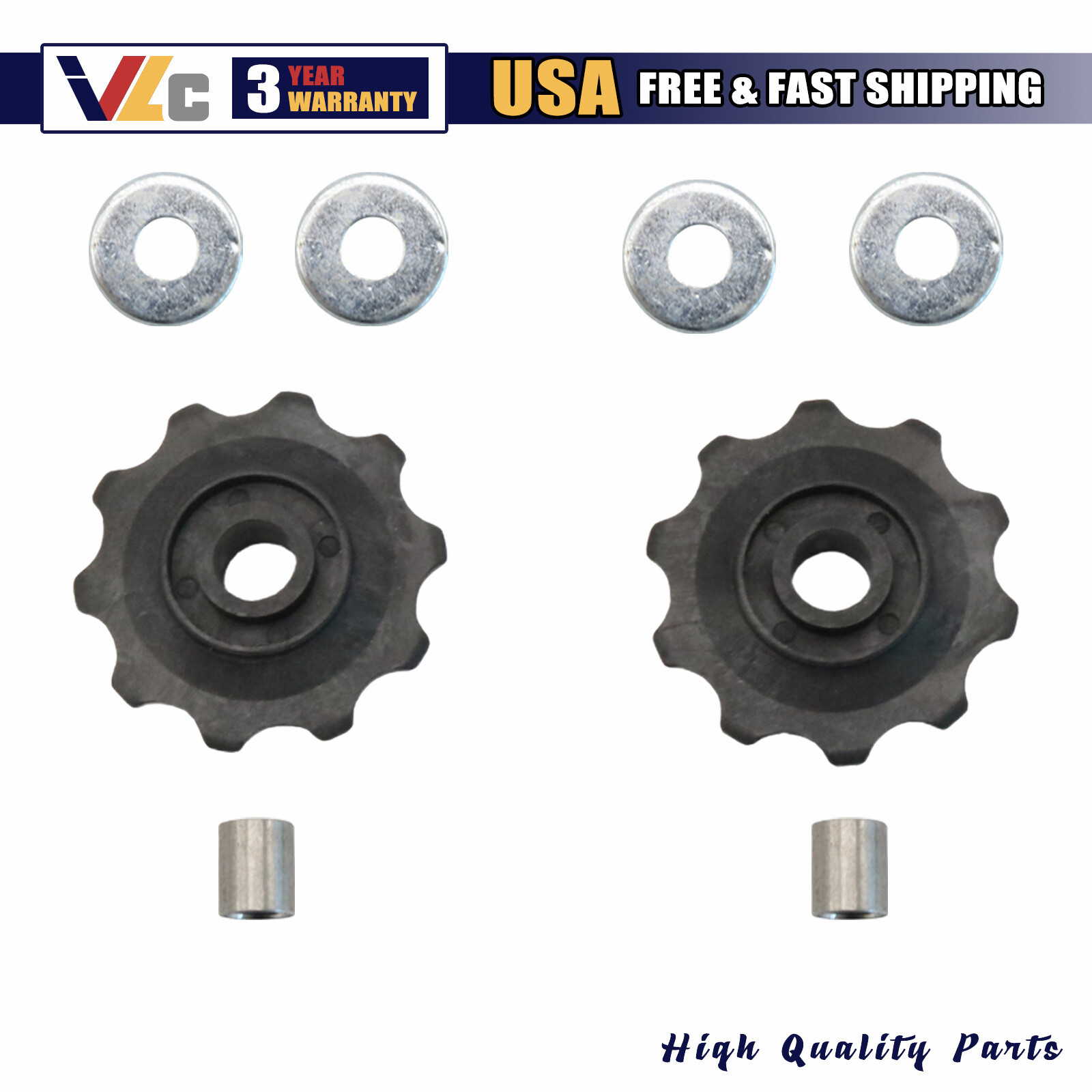 1 Set For Vintage Simplex 6mm Derailleur Jockey Wheel Pulley Conversion Kit US