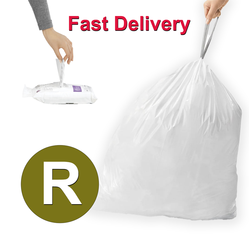 Simplehuman Bin Liners _ Simple human Bin Bags Heavy Duty ( Choose Code