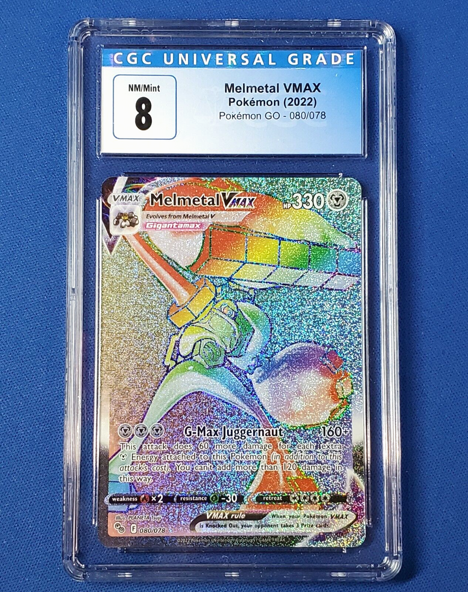 Pokemon Go TCG 080/078 Melmetal VMAX CGC Secret Rare Rainbow