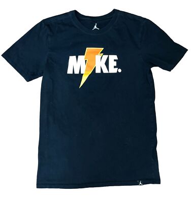 Nike Gatorade Michael Air Jordan Black Crew Neck T-Shirt Sz Men's