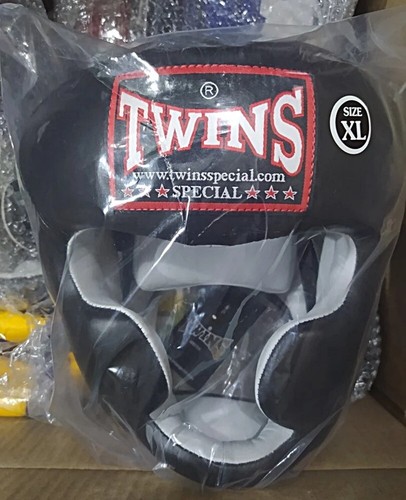 Twins Head guards Boxing Helmet MMA Muay Thai Training Black HGL-3 Made TH, M-XL - Picture 5 of 10
