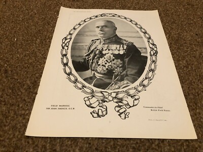 PLPS10 AMOR PATRIAE SPIELILLUSTRATION 11X8 FELDMARSHALL SIR JOHN FRANZÖSISCH