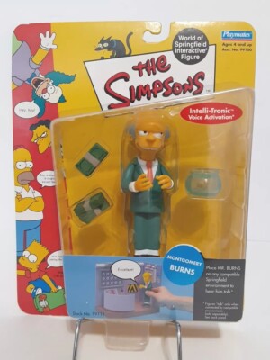The Simpsons Montgomery Burns WOS Playmates Interactive Figure 2000 S1 MOC