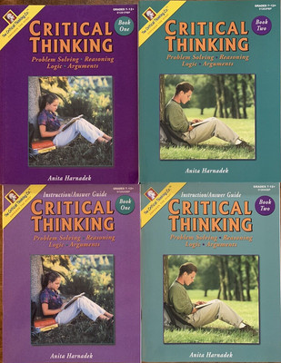 Critical Thinking Curriculum Grades 7-12 Workbooks Teacher Answer Keys Set of 4