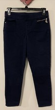 Tommy Hilfiger Womens Size 8 Blue Slim Fit Gramercy Ankle Pants A5948