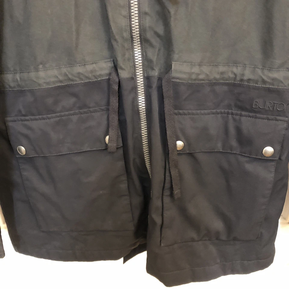 BURTON толстовка с капюшоном DRYRIDE парка Куртка Пальто женщин большой L черный сноуборд лыж зима - Изображение 4 из 4