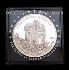 Cameroon Be 1000 Francs Cfa 2012 Cross River Gorilla F15 Series Privacy Silver