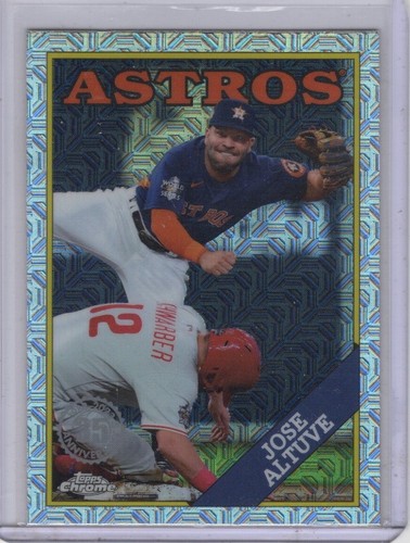 2023 Topps Chrome 1988 Silver Pack Mojo Jose Altuve Houston Astros