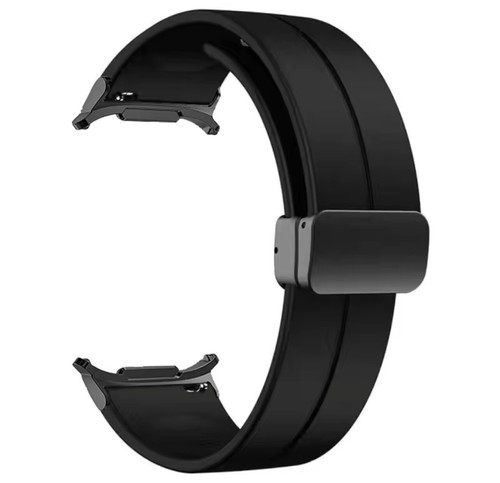 Magnet Faltschließe Band für Samsung Galaxy Watch Ultra 47mm Silikonband - Bild 2 von 11