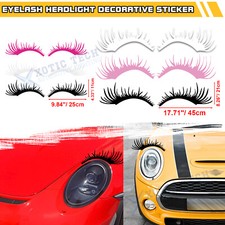 Car Headlight Eyelashes Kk Vinyl Stickers Cute Decoration Fake Eyelash Decals