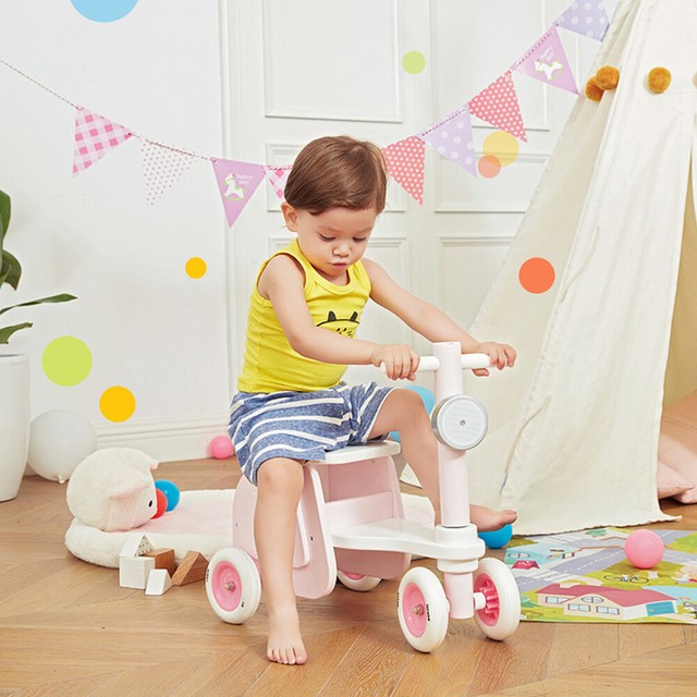 pink push along walker