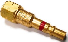 Western Enterprises QDB200 Quick Connect Torch Male Plug Brass Fuel Gas
