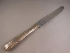 Towle Stainless & Plated Silver Flower & Scroll  1/2" Butter Dinner Table Knife
