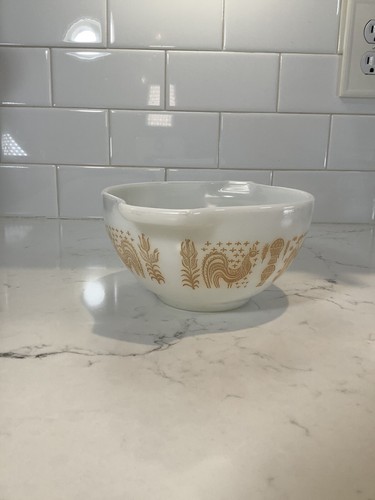 Pyrex Orange Pumpkin Amish Butterprint Mixing Bowl 441 - 1 1/2 Pt. - Picture 6 of 15