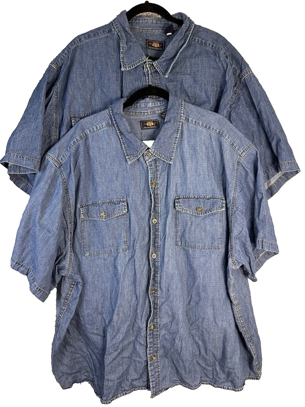 4XL de tamaño regular Route 66 Informal Con Botones camisas para hombres