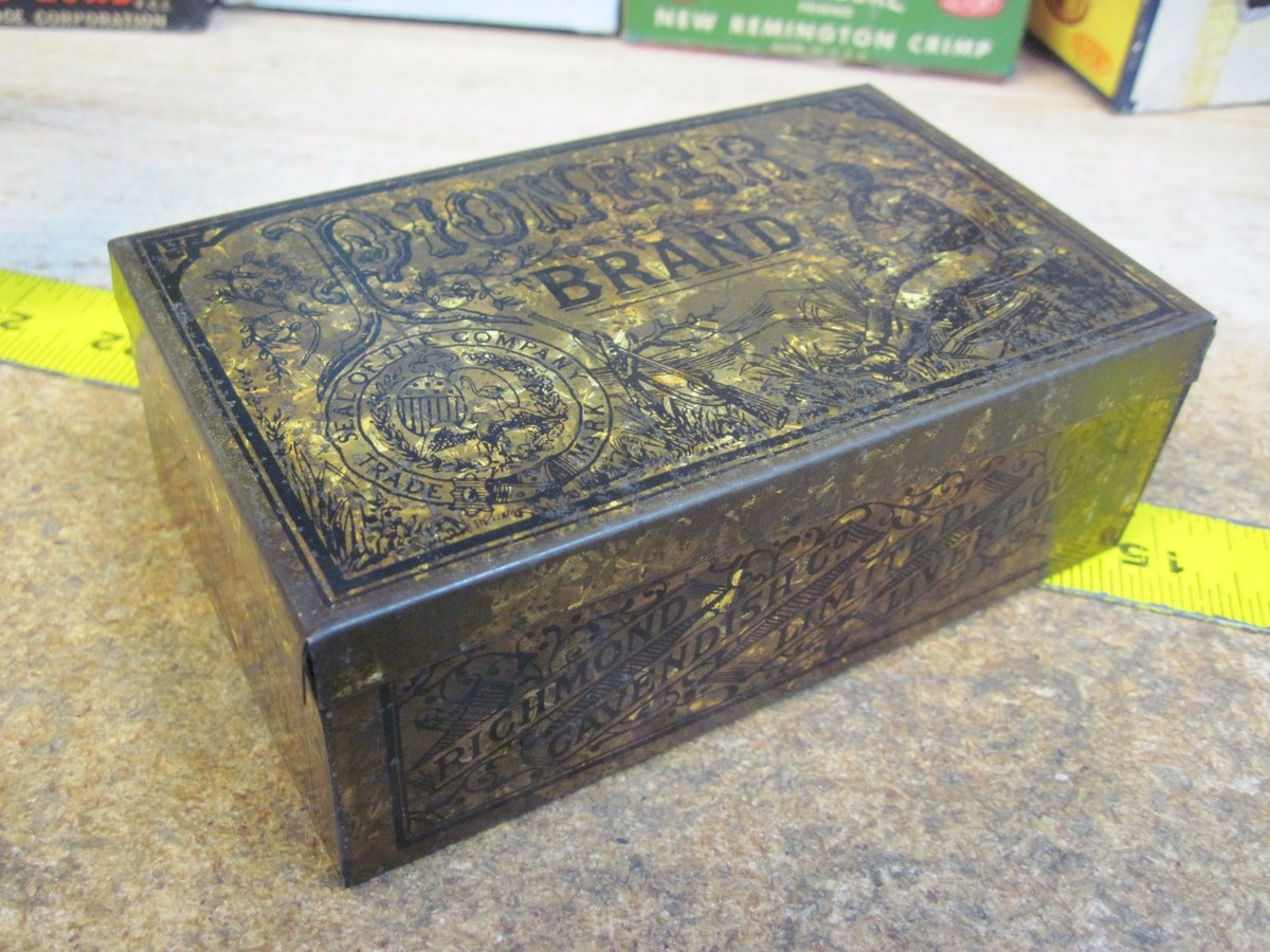 PIONEER SMOKING TOBACCO TIN CAN RICHMOND CAVENDISH CO LIVERPOOL GOLDEN FLAKE