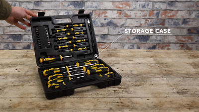 BLOSTM 42PCS Premium Magnetic Screwdriver Set Cross-Head Flat