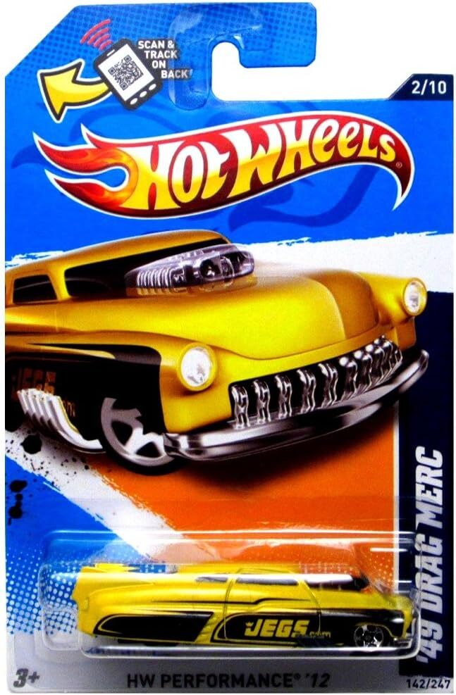2012 Hot Wheels HW Performance 12 49 Drag Merc 2/10 142/247 Yellow