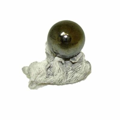Dollhouse Miniature Teddy Bear Gazing Ball for 1:12 Doll House Miniature Garden