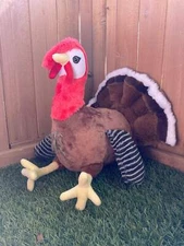 15" Turkey Plush - Realistic Stuffed Farm Animal Toy
