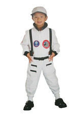 Space Astronaut Costume Jumpsuit Cap NEW Size 4-6 Boys Girls Halloween