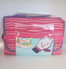 Truly Scrumptious Portable Baby Changing Mat Pink Monster Print NOS Babies R US