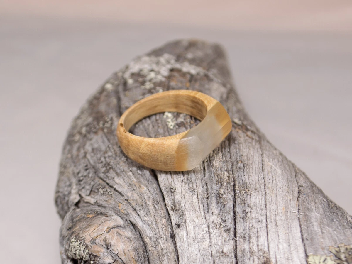 Wood crystal best sale ring