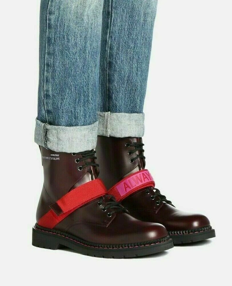 VALENTINO GARAVANI ALWAYS MILITARY COMBAT FESTIVAL BOOTS STIEFEL SHOES SCHUHE 40