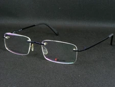 SELECTRA SEL7563 col. 2 NAVY BLUE EYEGLASSES GLASSES RIMLESS METAL 52-19-140mm
