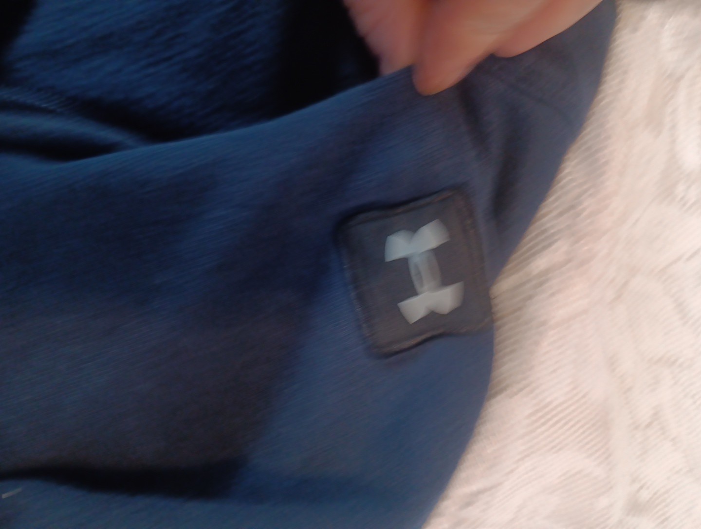 Under Armour Men Loose Fit Navy Blue Full Zip Hoodie Fleece Size XL Fleece lined thumbnail 9