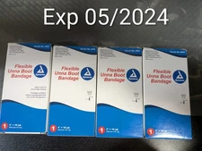 Lot Of 4 Dynarex Unna Boot White 4" x 10 Yd with Zinc Oxide 3454 See Picture #Z2