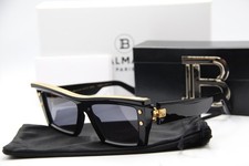 NEW BALMAIN B-VII VPS-131A-55 BLK-GLD BLACK AUTHENTIC FRAMES SUNGLASSES 55-17