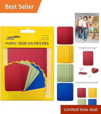 #ad #ad Durable Iron On Fabric Patches in Vivid Colors 12 Pack for Easy Repairs $16.14