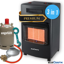 3-in-1 Infrarot Gas-Heiz-Ofen 4,2 kW mit elektrischer Heizung Gasheizer Strahler