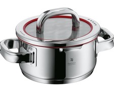 WMF Kochtopf 20cm Induktion Glasdeckel Edelstahl poliert 2,5l Function 4 rot