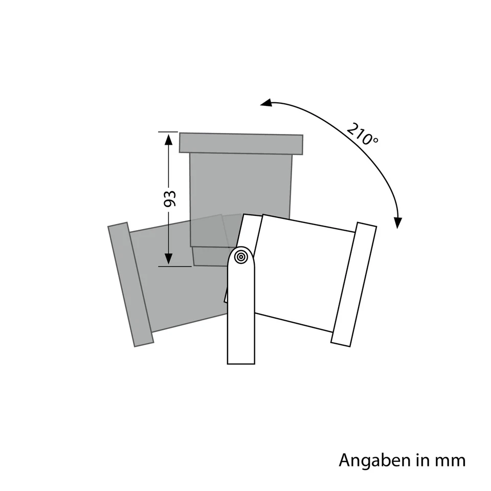 LED Gartenstrahler DUK schwarz für außen, Aluminium, IP65, inkl. GU10 Lampe - Bild 4 von 4