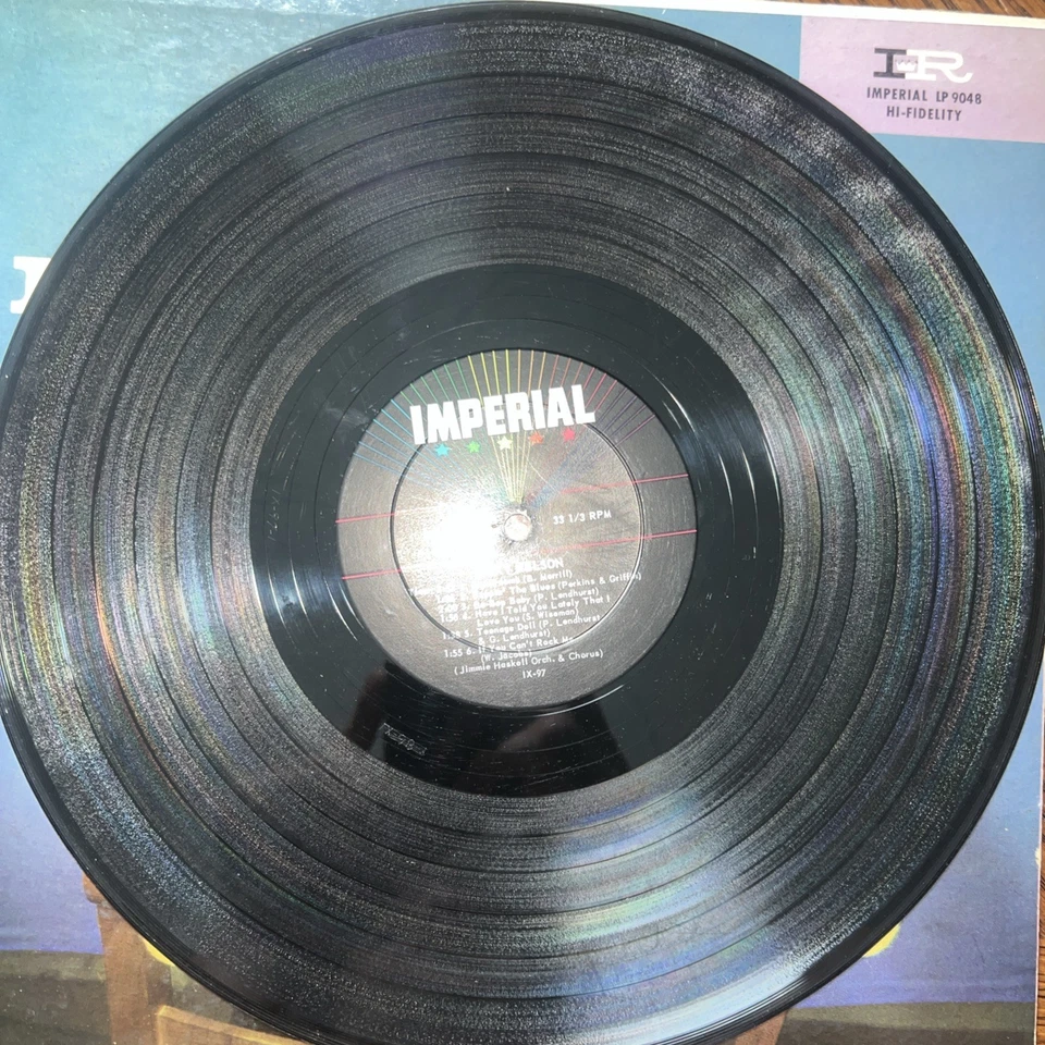 Ricky Nelson Ricky Vinyl LP Imperial LP 9048 Mono 1st Pressing Honeycomb 1957 - Image 4 of 4