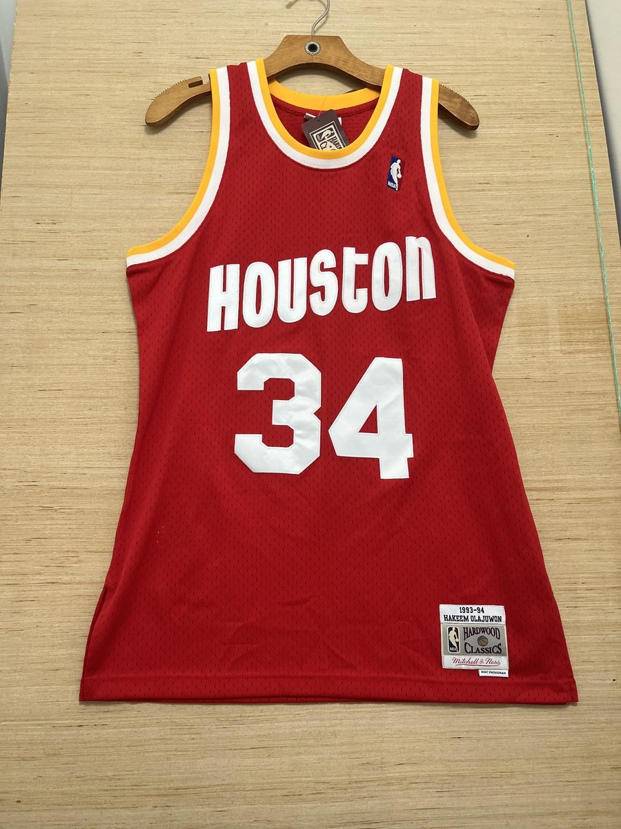 Throwback Jersey Hakeem Olajuwon Jersey Red Houston Rockets Jersey