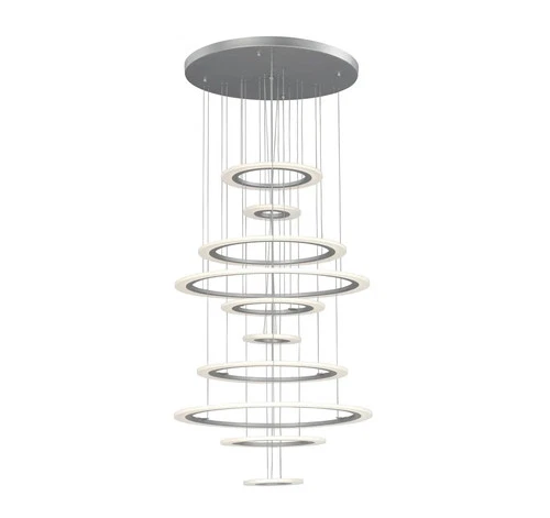 ET2 Saturn II Led 10Light Multi-Light Pendant Matte Silver Finish Matte White - Picture 1 of 6