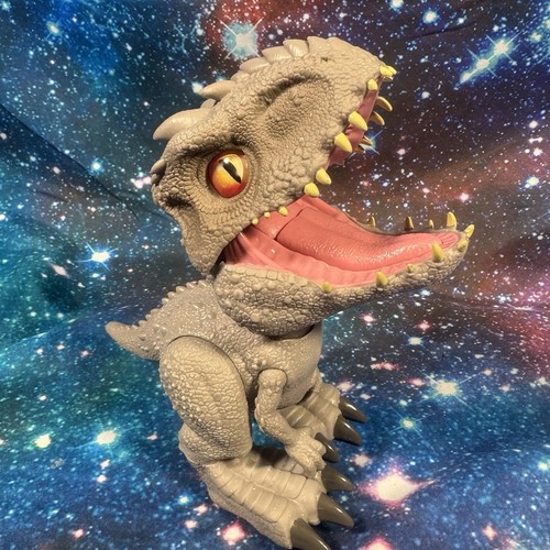 Indominus Rex Jurassic World Camp Kreidezeit Fütterungsrausch interaktiver Dinosaurier - Bild 2 von 5