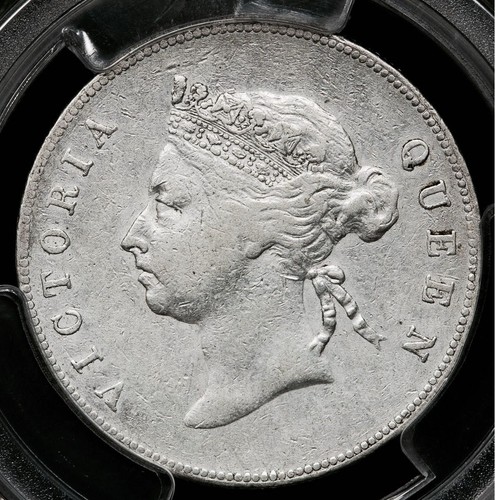 Chinese Silver Coin 1891 Hong Kong Half Dollar PCGS Certified済本物