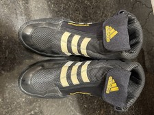 Vintage 2007 Adidas Response Wrestling Black Mesh Shoes Size 10 Men’s Rare