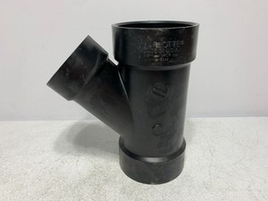 Charlotte Pipe 31-8248 Wye Fitting 4" x 4" x 3" PVC DWV