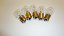 GE LAMPS NO. 1073  LOT OF (5EA)  12.8 VOLTS 23WATTS SINGLE CONTACT  *NEW*