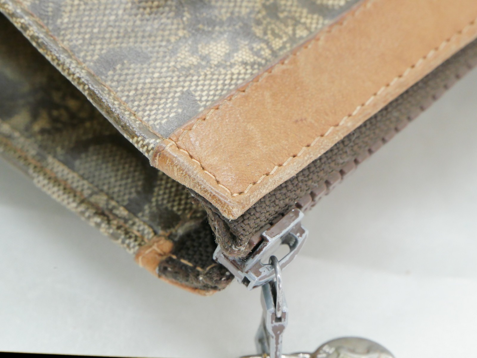 CELINE PVC All over Pattern Pouch Second Bag Clut… - image 16