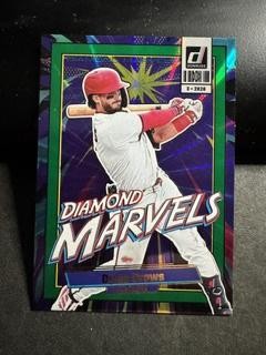 2026 Donruss #16 Dylan Crews Diamond Marvels Purple Laser #/15